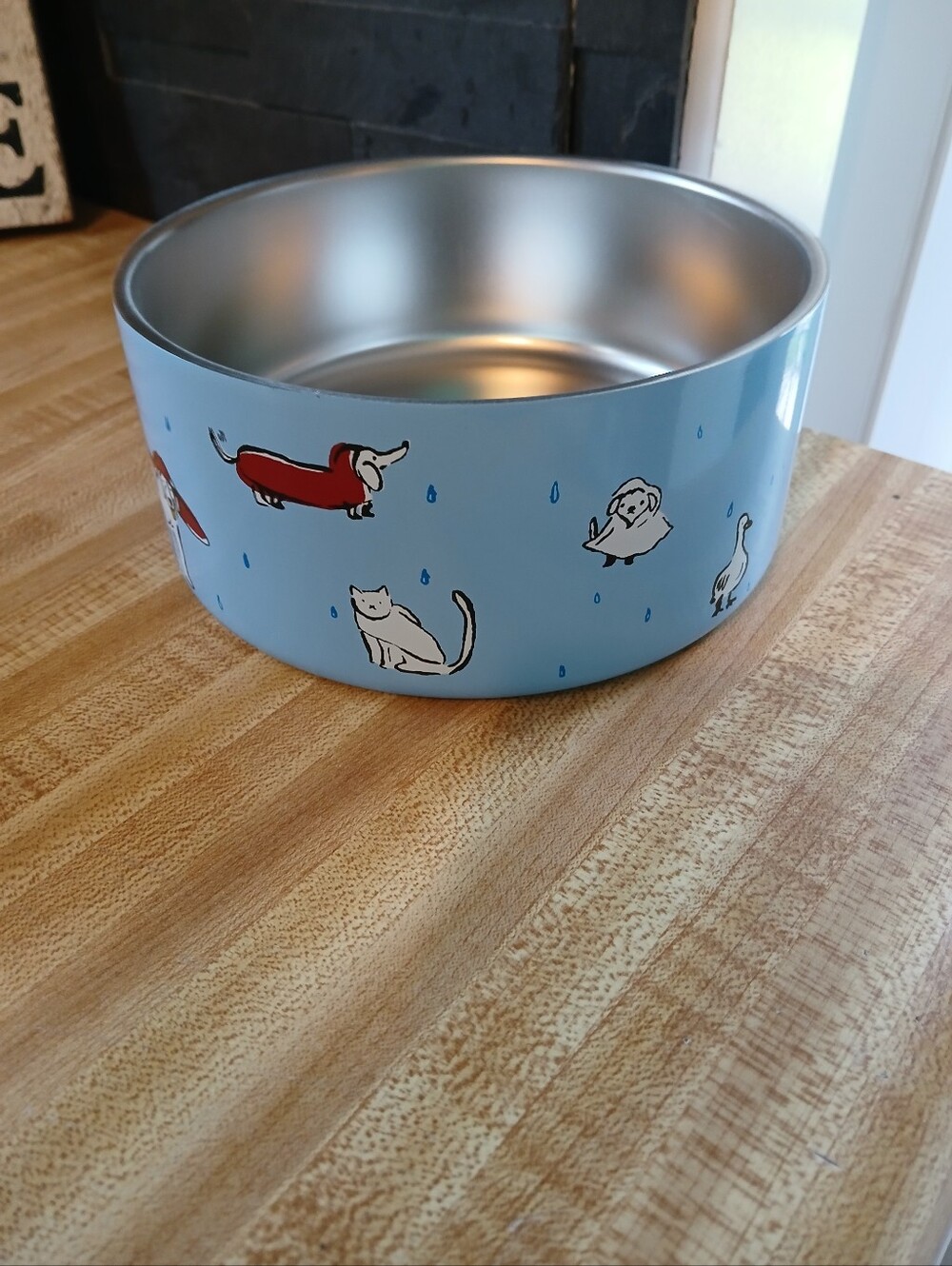 Kate Spade NIB Blue Dog Bowl For Small/Medium Dogs - Picture 5 of 6